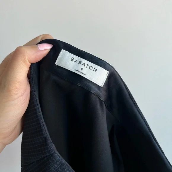 Aritzia Babaton - Skirt (Navy Plaid) - Picture 3 of 5